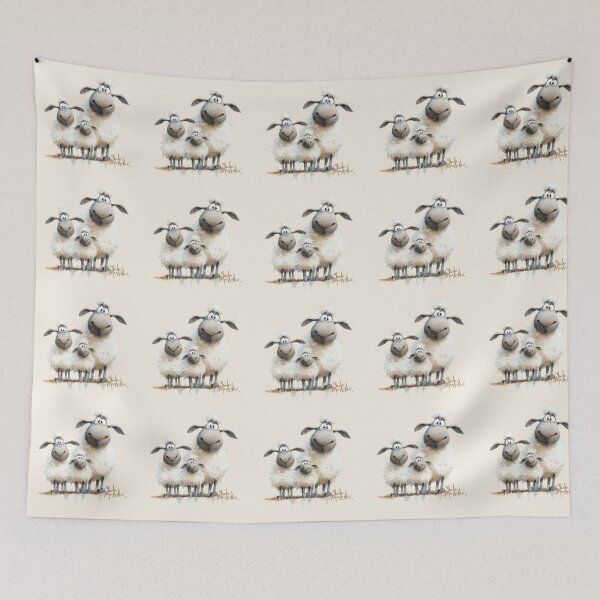 Item preview, Gorgeous Sheep ' The Greys’ BY SHiRLeY MacARTHuR designed and sold by Shirley MacArthur Art.