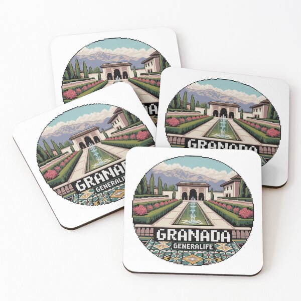 Item preview, Granada España Pixel Art: Generalife Gardens designed and sold by CircinusStore.
