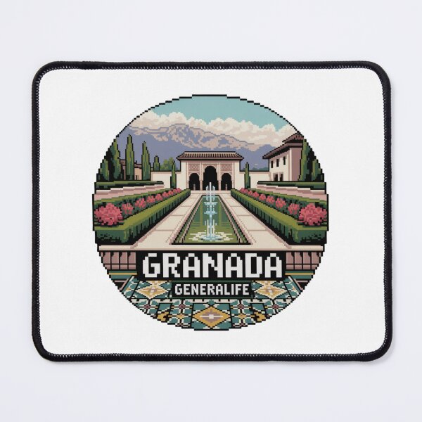 Item preview, Granada España Pixel Art: Generalife Gardens designed and sold by CircinusStore.