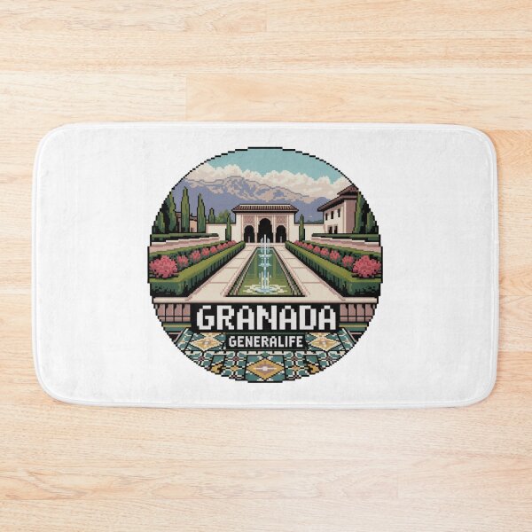 Item preview, Granada España Pixel Art: Generalife Gardens designed and sold by CircinusStore.
