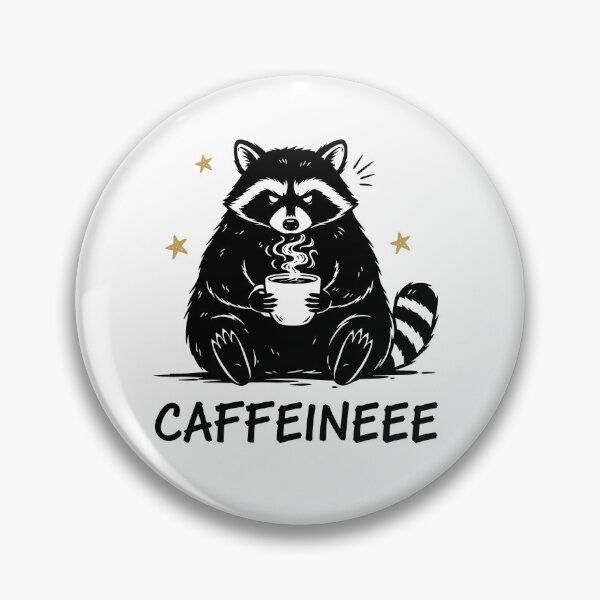 Item preview, Caffeinated Raccoon designed and sold by ScratchyVibes.