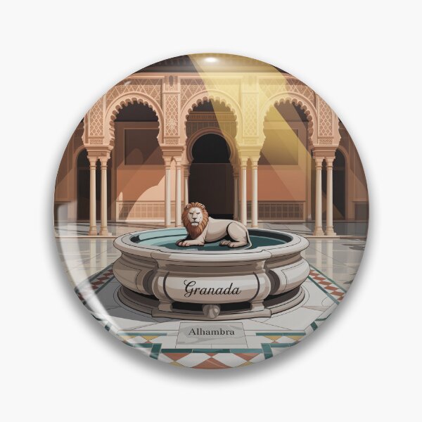 Item preview, Granada España Pixel Art: Generalife Gardens designed and sold by CircinusStore.