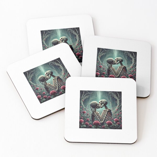Item preview, Dark Romantic Skeleton Lovers – Gothic Love Stickers designed and sold by sara16370.