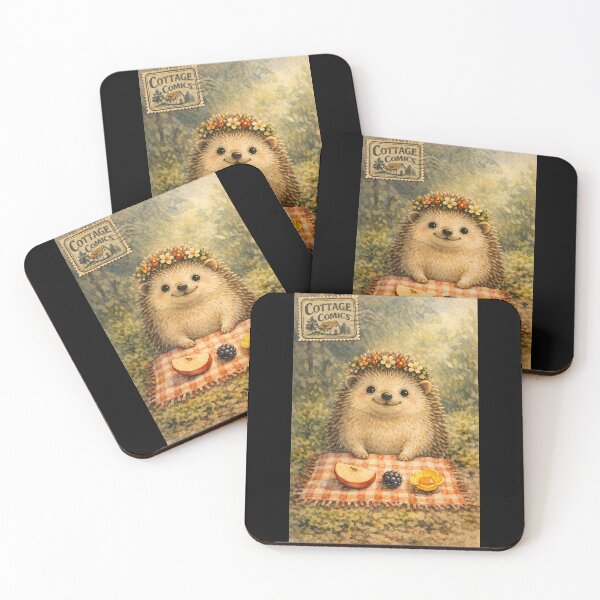 Item preview, The Hedgehog’s Picnic - Cute Cottagecore designed and sold by bapupa.