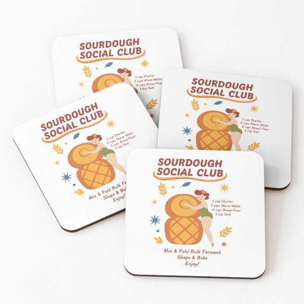 Item preview, Sourdough Social Club Baking Era Bread Making designed and sold by LuminOrb.