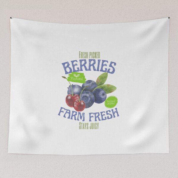 Item preview, Vintage berries fruit design for street wear and sticker lovers designed and sold by LorenzoArtZa.