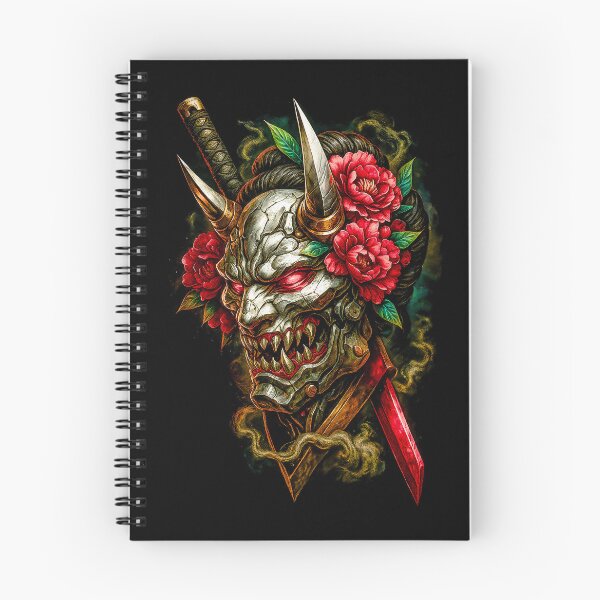 Item preview, Oni Hannya Mask — Dark Japanese Demon T-Shirt designed and sold by PSYNOVA.