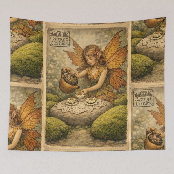 Item preview, The Fairy’s Nectar-Tea Party - Magical Cottagecore designed and sold by bapupa.
