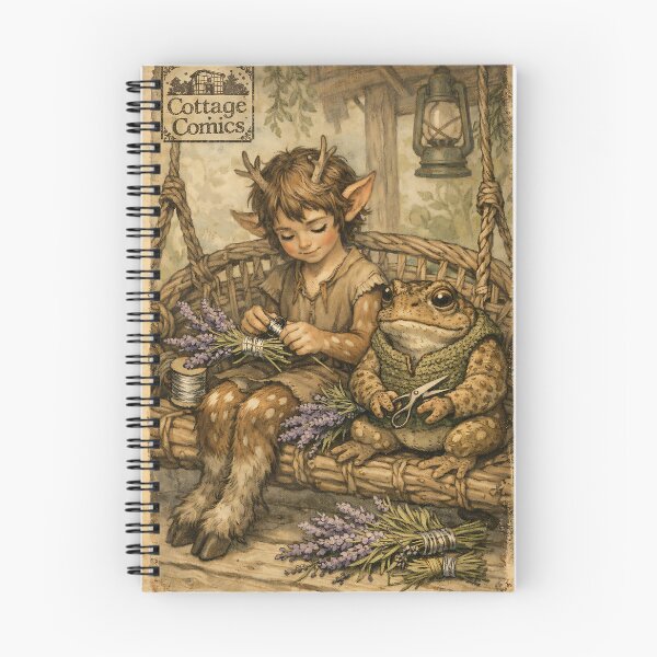 Item preview, The Faun’s Herb-Binding Porch - Magical Cottagecore designed and sold by bapupa.
