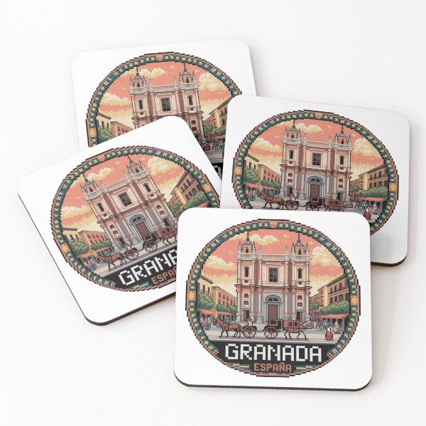 Item preview, Granada España Pixel Art: Historic Landmark designed and sold by CircinusStore.