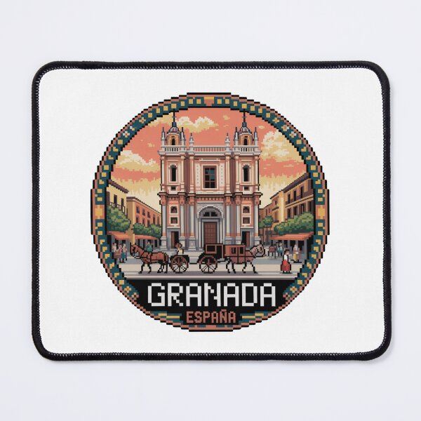 Item preview, Granada España Pixel Art: Historic Landmark designed and sold by CircinusStore.