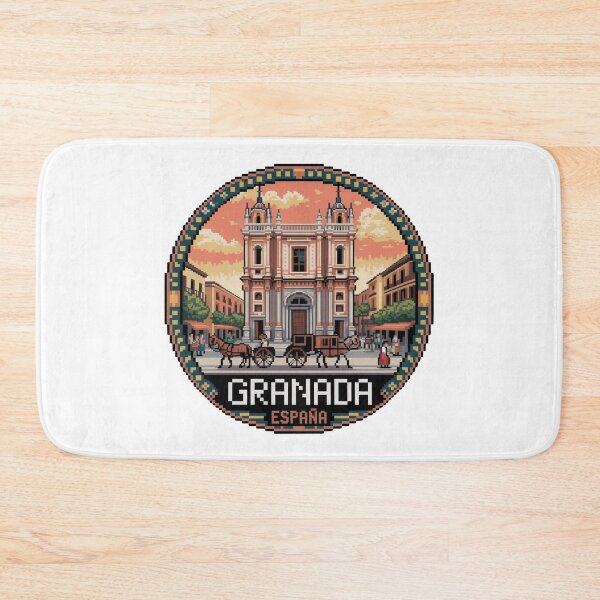 Item preview, Granada España Pixel Art: Historic Landmark designed and sold by CircinusStore.