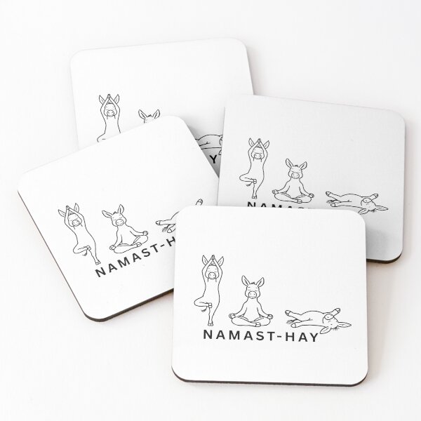 Item preview, Namast-Hay Funny Donkey Yoga Design – Meditation Yoga Pun Gift designed and sold by OneStopDonkeyShop.