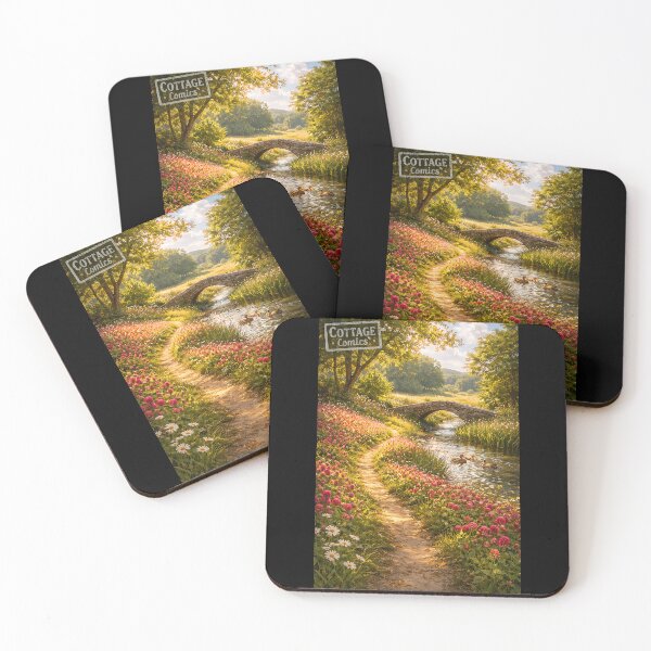 Item preview, Clover-Path to the Brook - Pastoral Cottagecore designed and sold by bapupa.
