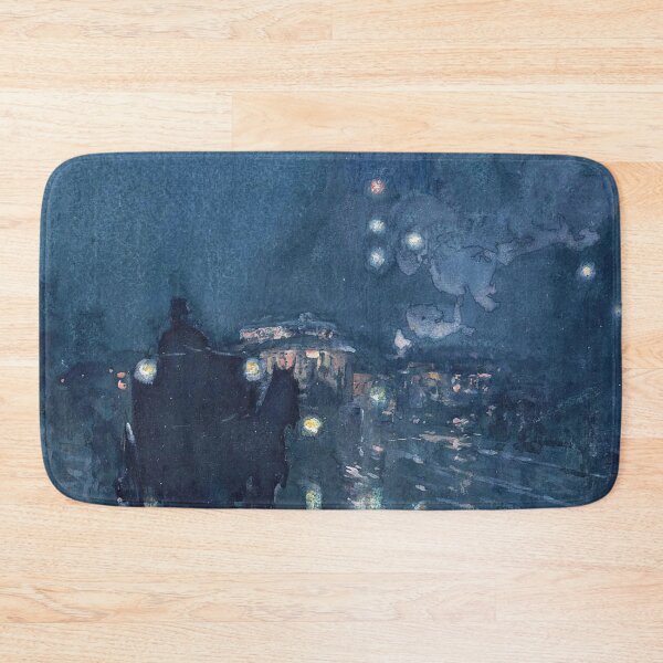 Item preview, Frederick Childe Hassam Nocturne, Railway Crossing, Chicago designed and sold by Vintage Designs +.