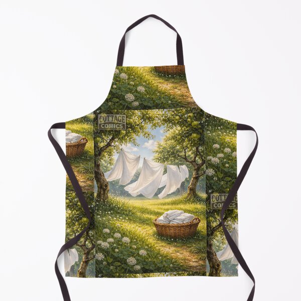 Aperçu de l'œuvre Jour de lessive au verger - Cottagecore champêtre créée et vendue par bapupa.