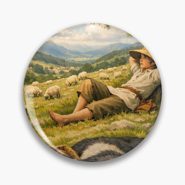 Item preview, The Shepherd’s Noon-Rest - Pastoral Cottagecore designed and sold by bapupa.