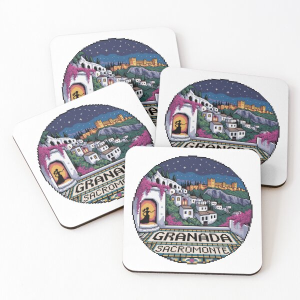 Item preview, Granada España Pixel Art: Sacromonte Night View designed and sold by CircinusStore.