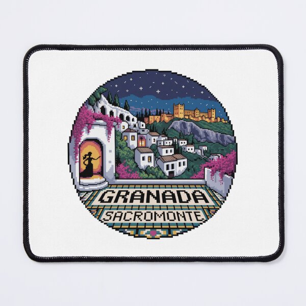 Item preview, Granada España Pixel Art: Sacromonte Night View designed and sold by CircinusStore.