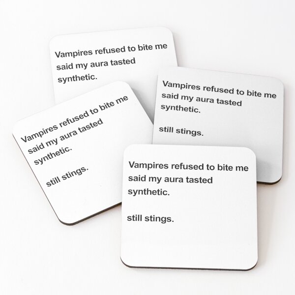 Item preview, Vampires Said My Aura Tasted Synthetic designed and sold by birdspinestudio.