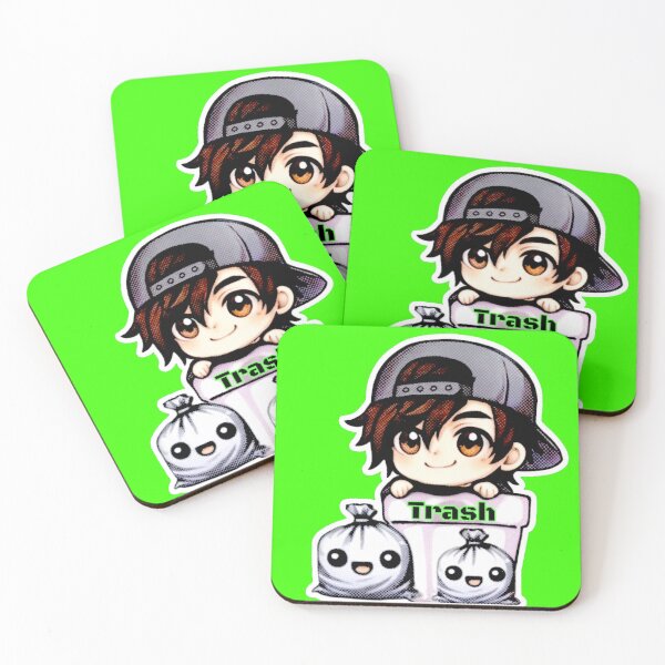 Item preview, “Sorry I’m Trash” Chibi (Green) designed and sold by IsotonicLunarCat.
