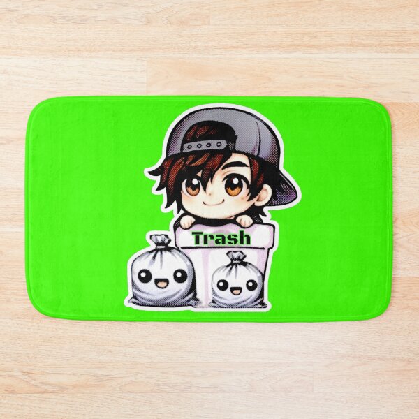 Item preview, “Sorry I’m Trash” Chibi (Green) designed and sold by IsotonicLunarCat.
