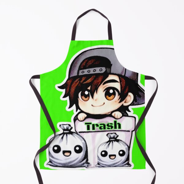 Item preview, “Sorry I’m Trash” Chibi (Green) designed and sold by IsotonicLunarCat.
