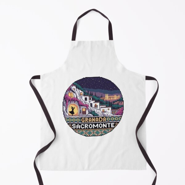 Item preview, Granada España Pixel Art: Sacromonte Flamenco Night Scene designed and sold by CircinusStore.