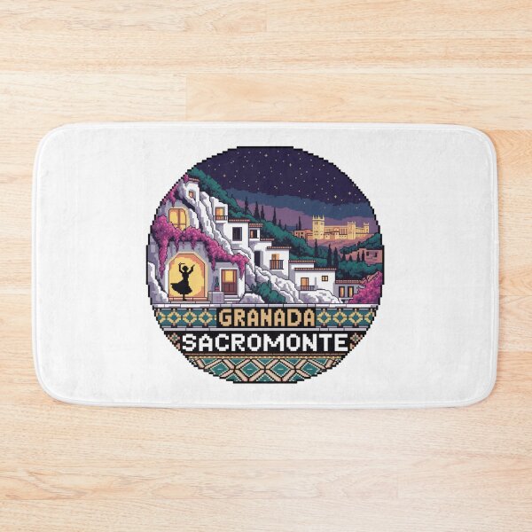 Item preview, Granada España Pixel Art: Sacromonte Flamenco Night Scene designed and sold by CircinusStore.