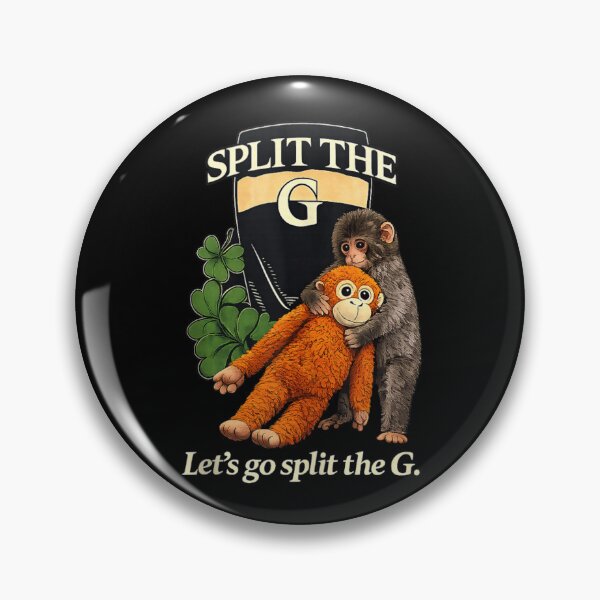 Item preview, Split The G Funny Monkey Beer Drinking St Patricks Day Humor designed and sold by HuserPiri.