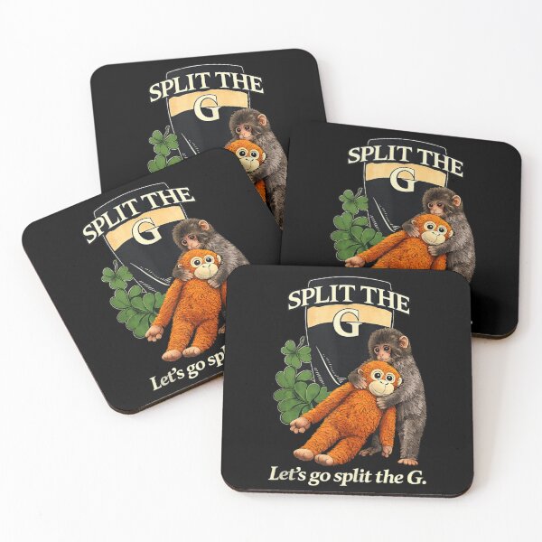 Item preview, Split The G Funny Monkey Beer Drinking St Patricks Day Humor designed and sold by HuserPiri.