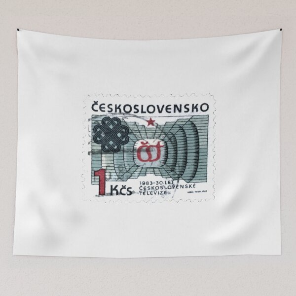 Item preview, Czech Republic 1983-30 Televize Vintage Postage Stamp designed and sold by red-amber65.