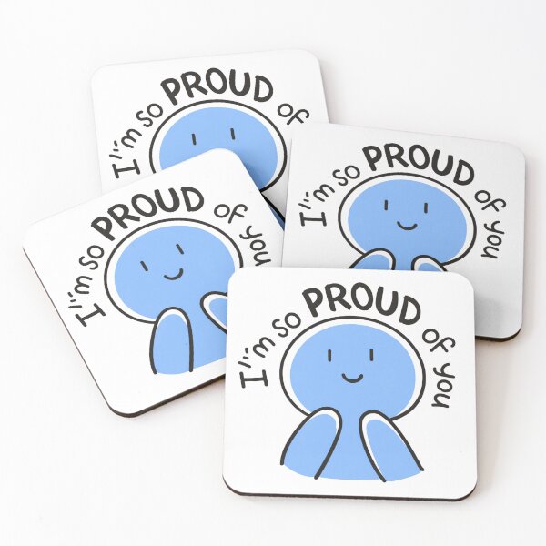 Item preview, I'm So Proud of You - Cute Positive Encouragement Illustration designed and sold by TTStudio.
