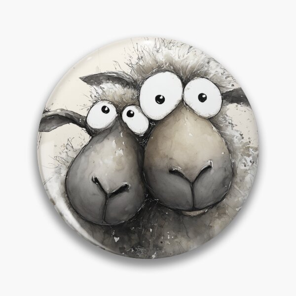 Item preview, Gorgeous Sheep ' Wilma and Watson’ BY SHiRLeY MacARTHuR designed and sold by Shirley MacArthur Art.