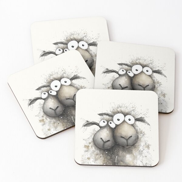 Item preview, Gorgeous Sheep ' Wilma and Watson’ BY SHiRLeY MacARTHuR designed and sold by Shirley MacArthur Art.
