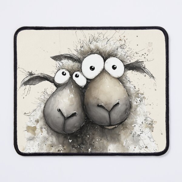 Item preview, Gorgeous Sheep ' Wilma and Watson’ BY SHiRLeY MacARTHuR designed and sold by Shirley MacArthur Art.