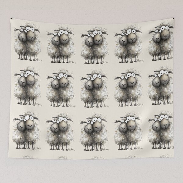 Item preview, Gorgeous Sheep ' Wilma and Watson’ BY SHiRLeY MacARTHuR designed and sold by Shirley MacArthur Art.