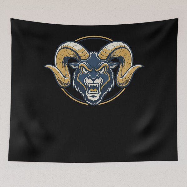 Item preview, LA Rams Football Mascot Logo designed and sold by EnderKillerYT.