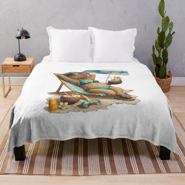 Item preview, Relaxing Capybara Beach Vacation Funny Summer Animal designed and sold by HubCreates.