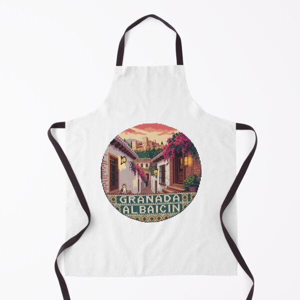 Item preview, Granada España Pixel Art: Albaicín Andalusian Scene designed and sold by CircinusStore.