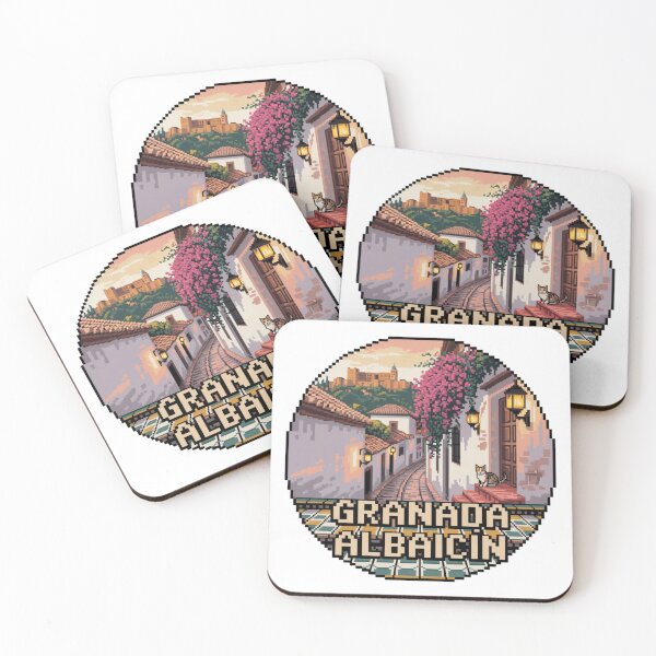 Item preview, Granada España Pixel Art: Albaicín Andalusian View designed and sold by CircinusStore.