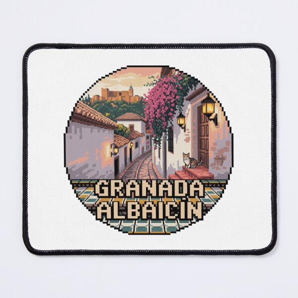 Item preview, Granada España Pixel Art: Albaicín Andalusian View designed and sold by CircinusStore.