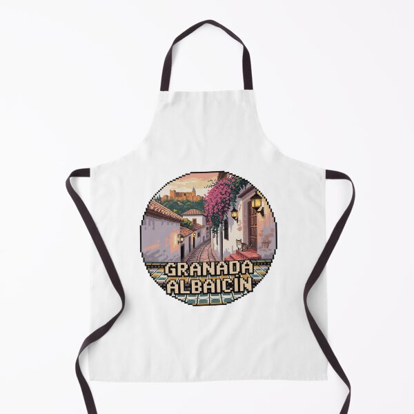 Item preview, Granada España Pixel Art: Albaicín Andalusian View designed and sold by CircinusStore.