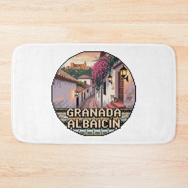Item preview, Granada España Pixel Art: Albaicín Andalusian View designed and sold by CircinusStore.