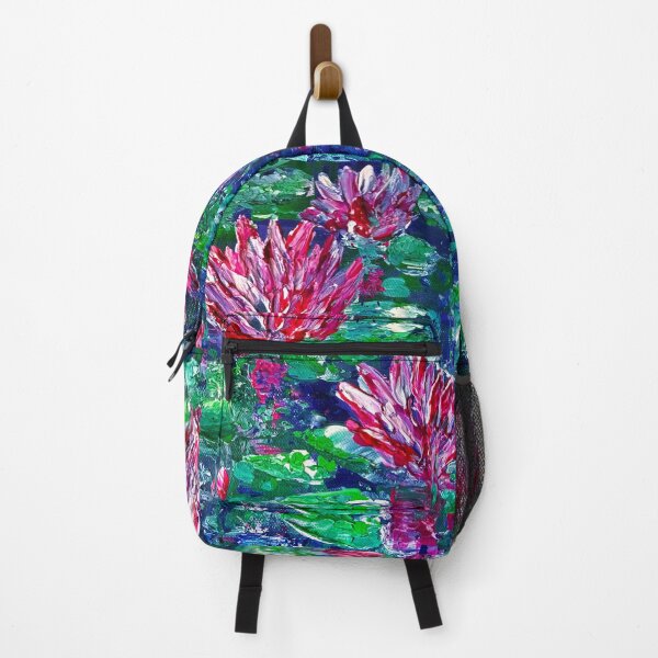 Item preview, Water Lilies Impasto Painting designed and sold by shantilovesart.