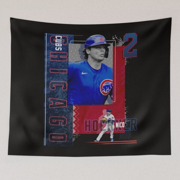 Item preview, Nico Hoerner  Baseball Paper Poster Cubs 2 designed and sold by Nujtha.