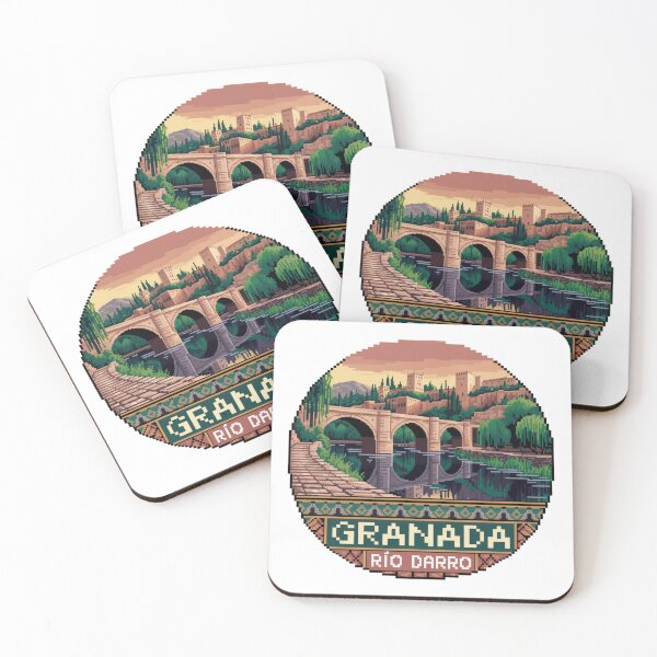 Item preview, Granada España Pixel Art: Río Darro Bridge designed and sold by CircinusStore.