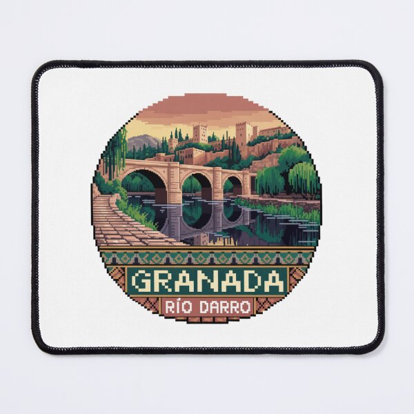 Item preview, Granada España Pixel Art: Río Darro Bridge designed and sold by CircinusStore.