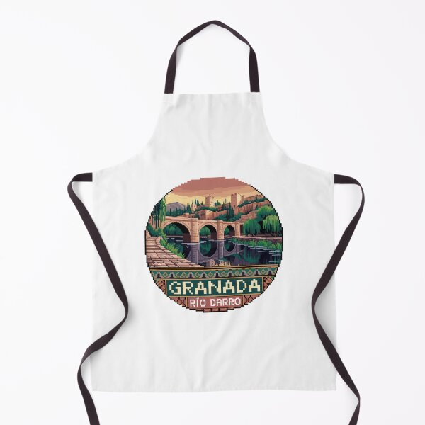 Item preview, Granada España Pixel Art: Río Darro Bridge designed and sold by CircinusStore.