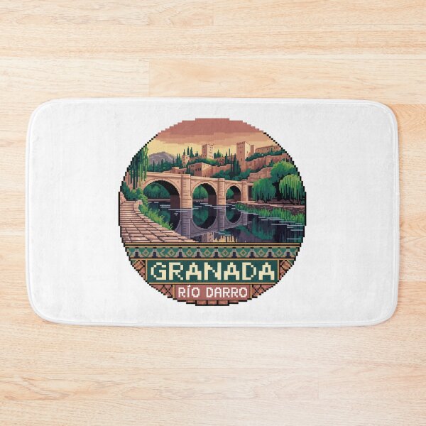 Item preview, Granada España Pixel Art: Río Darro Bridge designed and sold by CircinusStore.